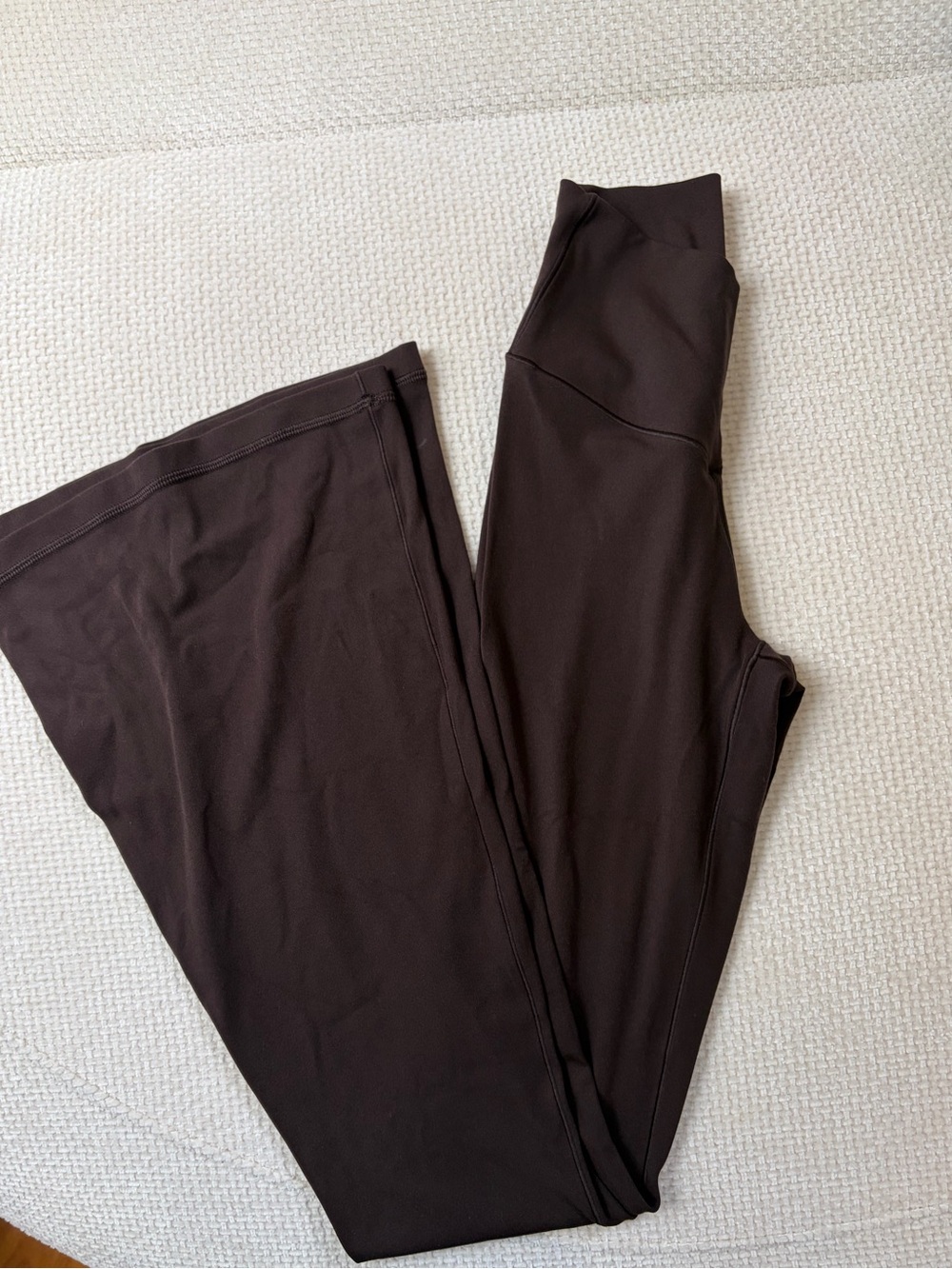 High-Rise Crossover Aerie Flaire Leggings Dark Brown